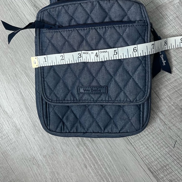 VERA BRADLEY Cotton Mini Hipster Crossbody Purse Crossbody Purse Blue - Picture 12 of 15